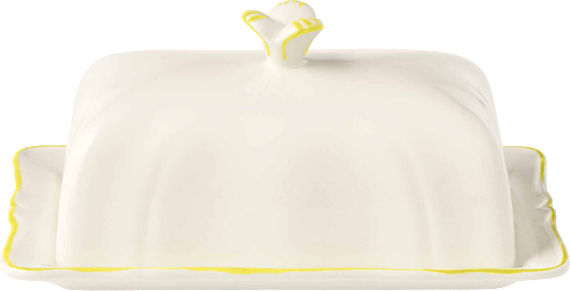 Gien Filets Citron Butter Dish