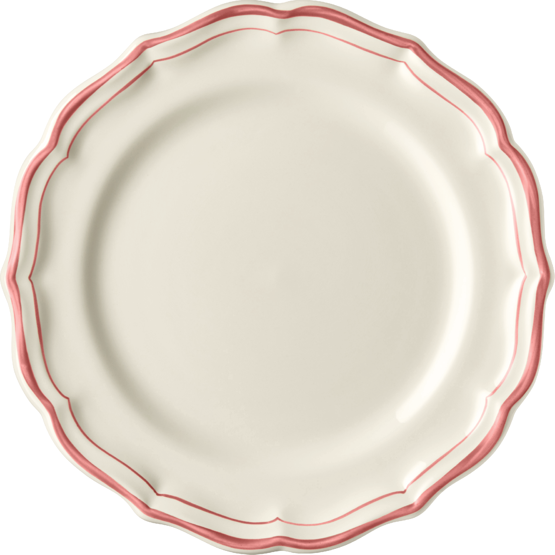 Gien Filets Coral Dessert Plates Set of 4