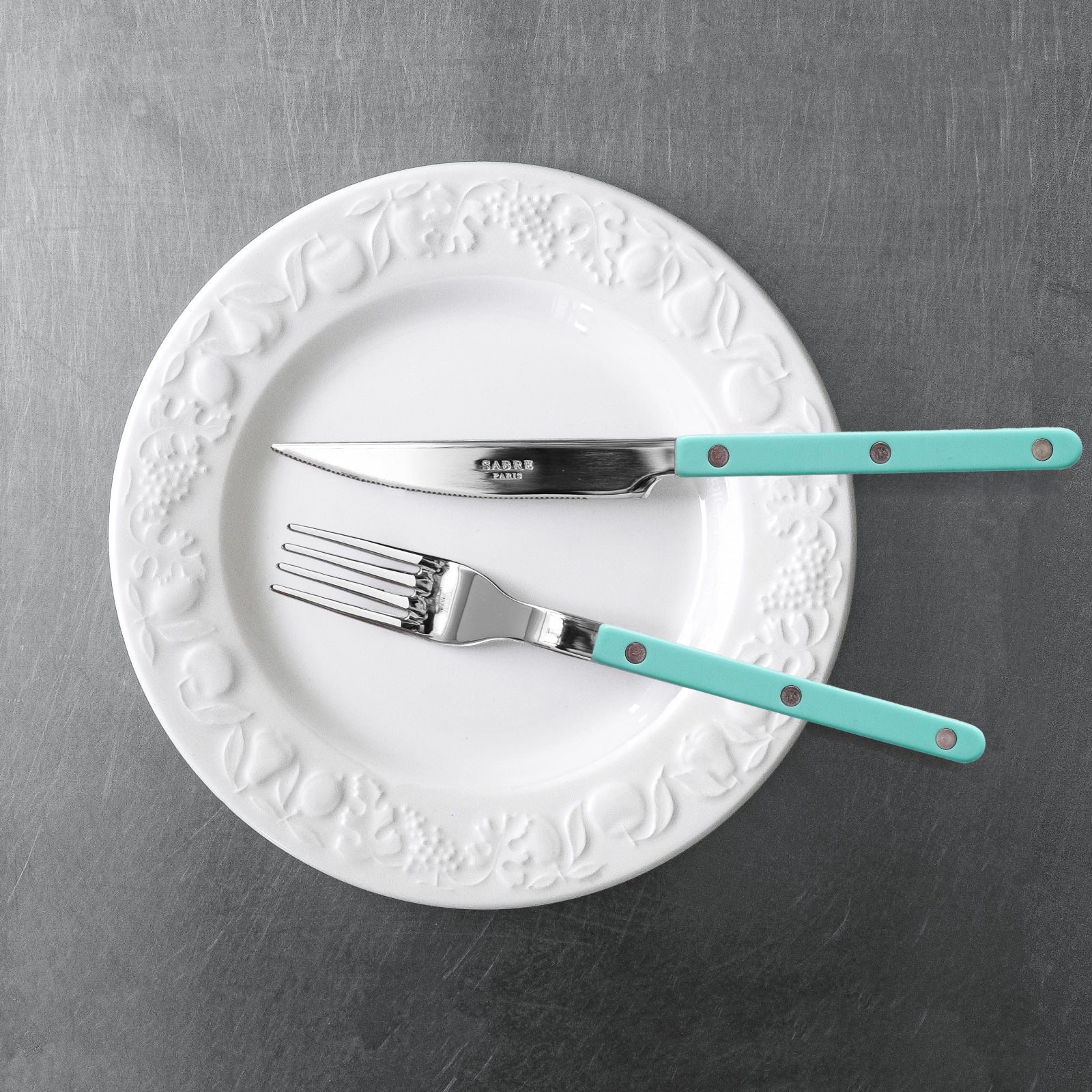 Sabre Paris Bistrot Solid Dinner Fork Pastel green