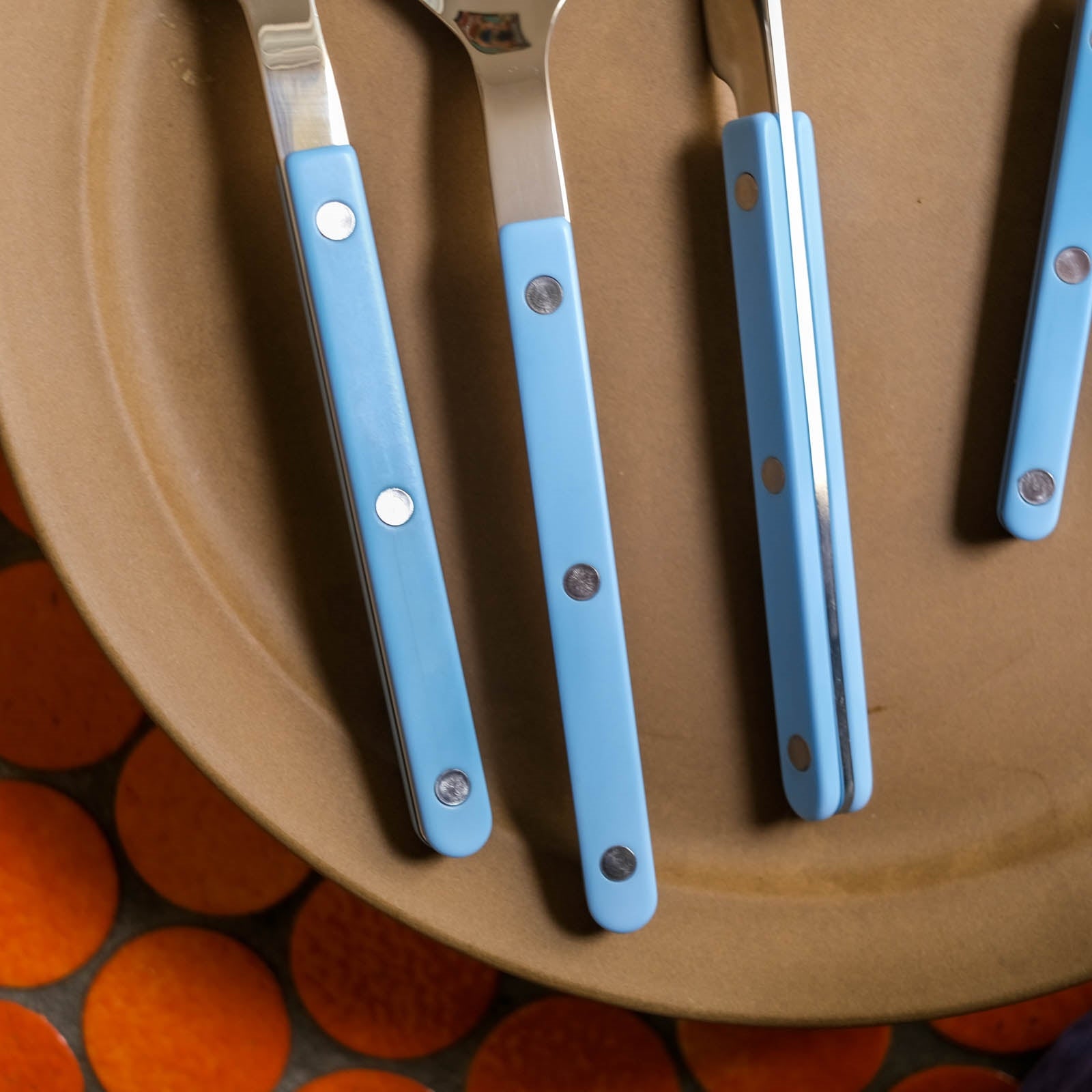 Sabre Paris Bistrot Solid Dinner Knife Pastel blue