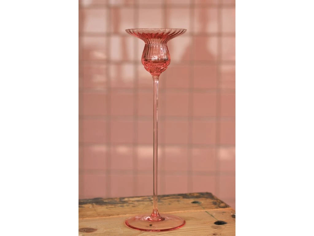 Anna von Lipa Tulipán Candle Holder 30 cm Rosa