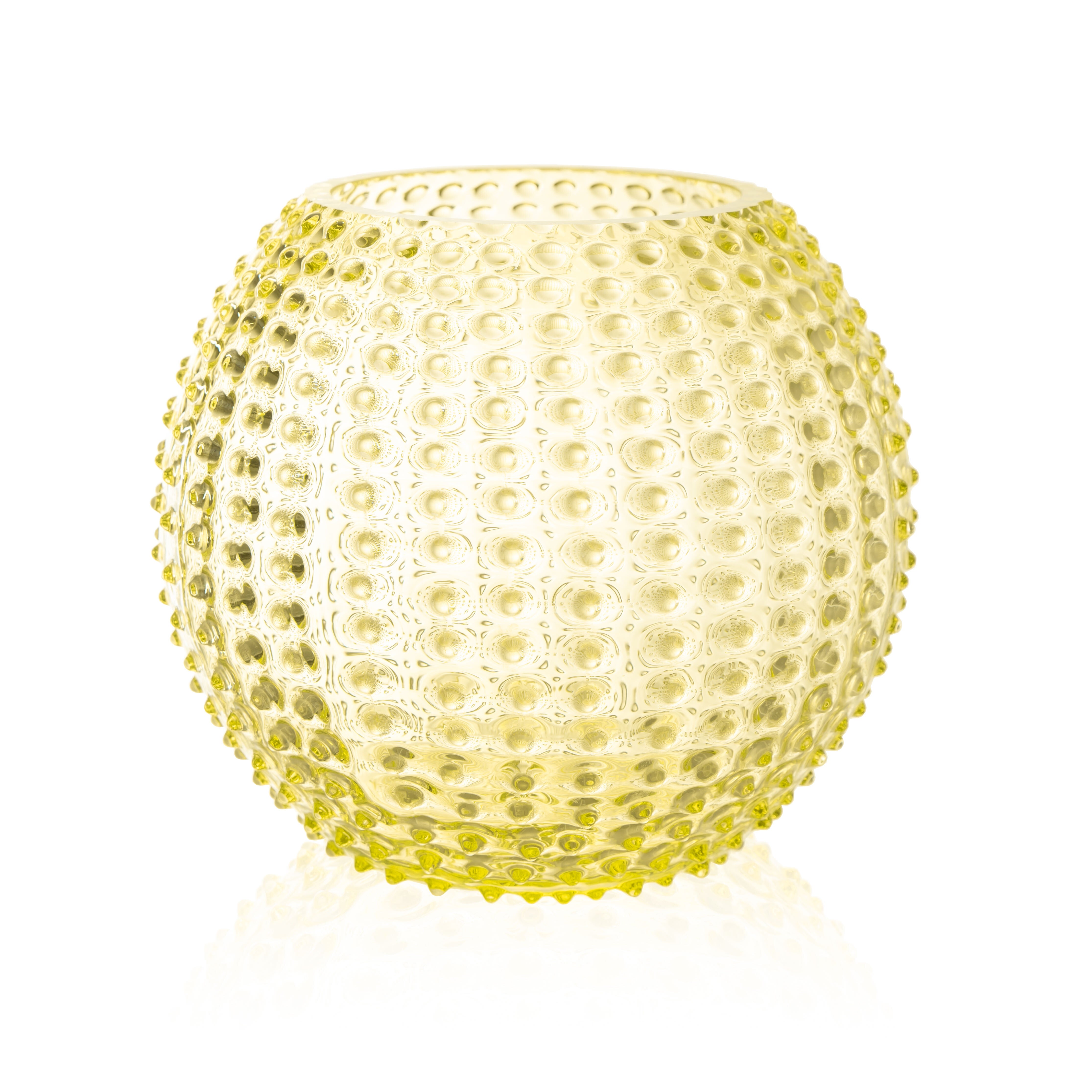 Klimchi Citrine Hobnail Vase Large