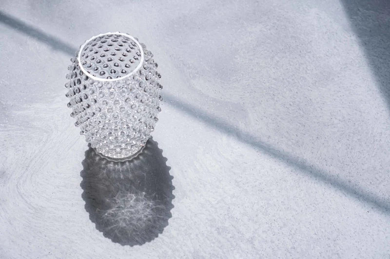 Klimchi Crystal Hobnail Round Vase