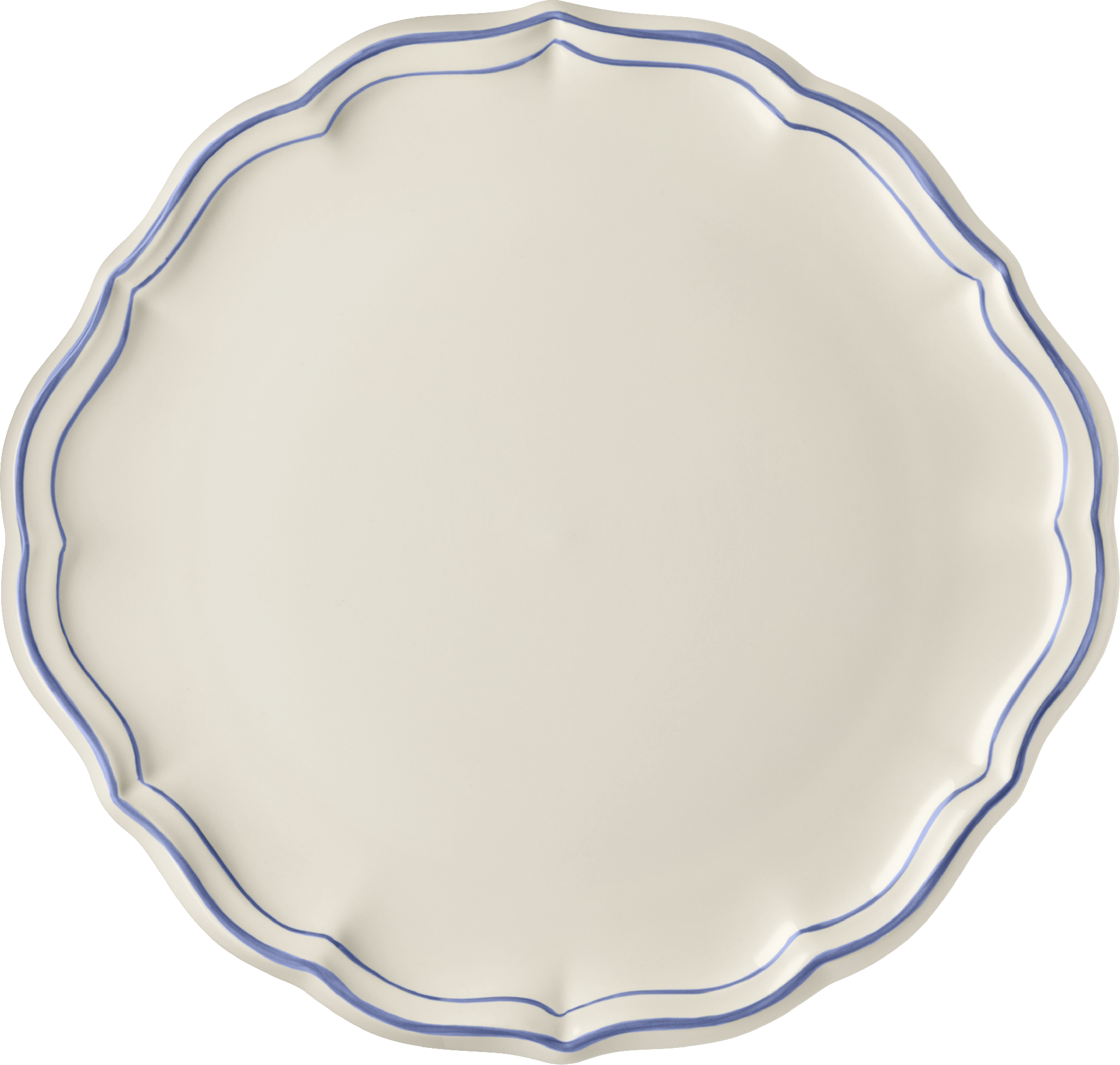 Gien Filets Bleu Cake Platter