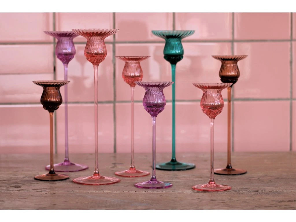 Anna von Lipa Tulipán Candle Holder 20 cm Rosa