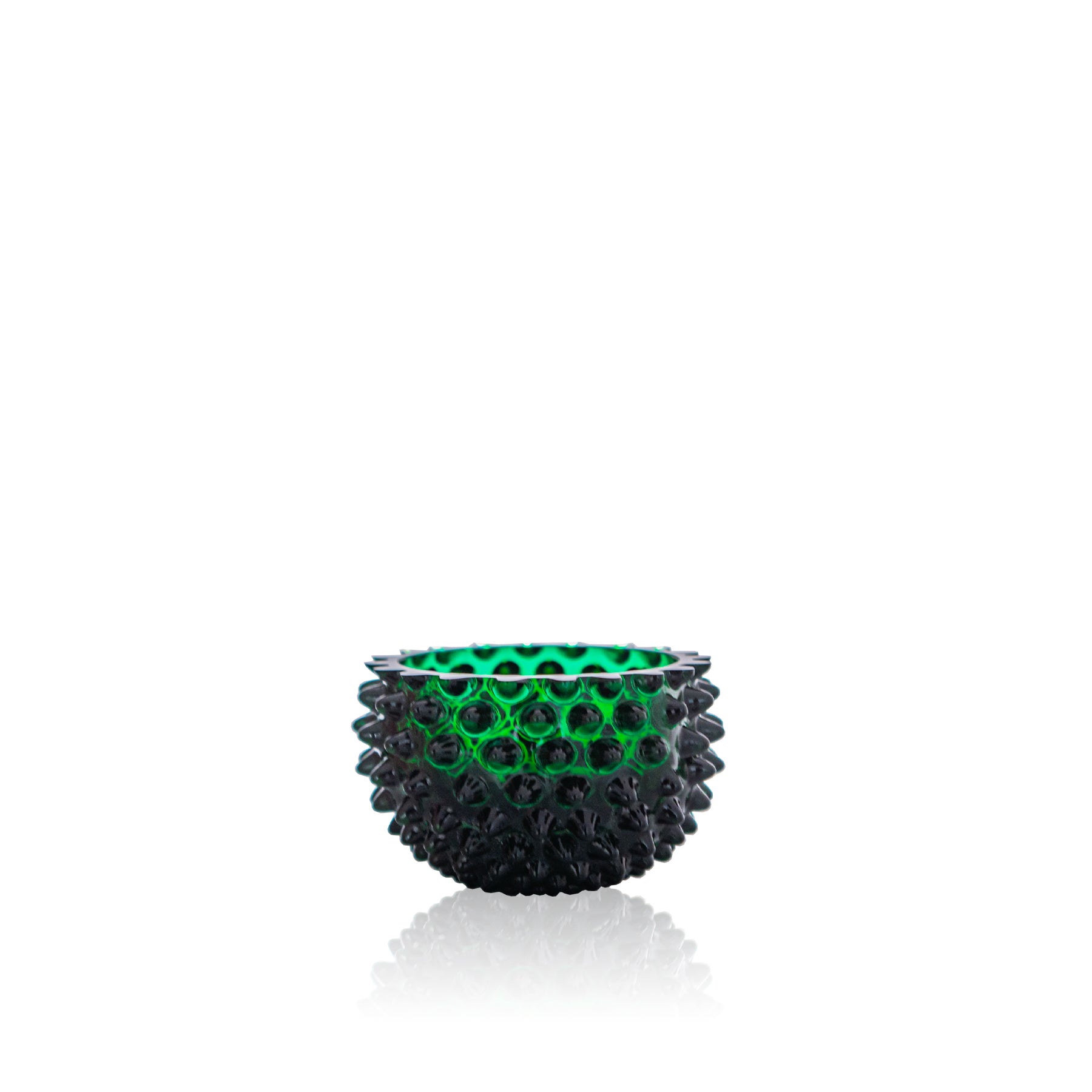 Klimchi Dark Green Hobnail Bowl Small