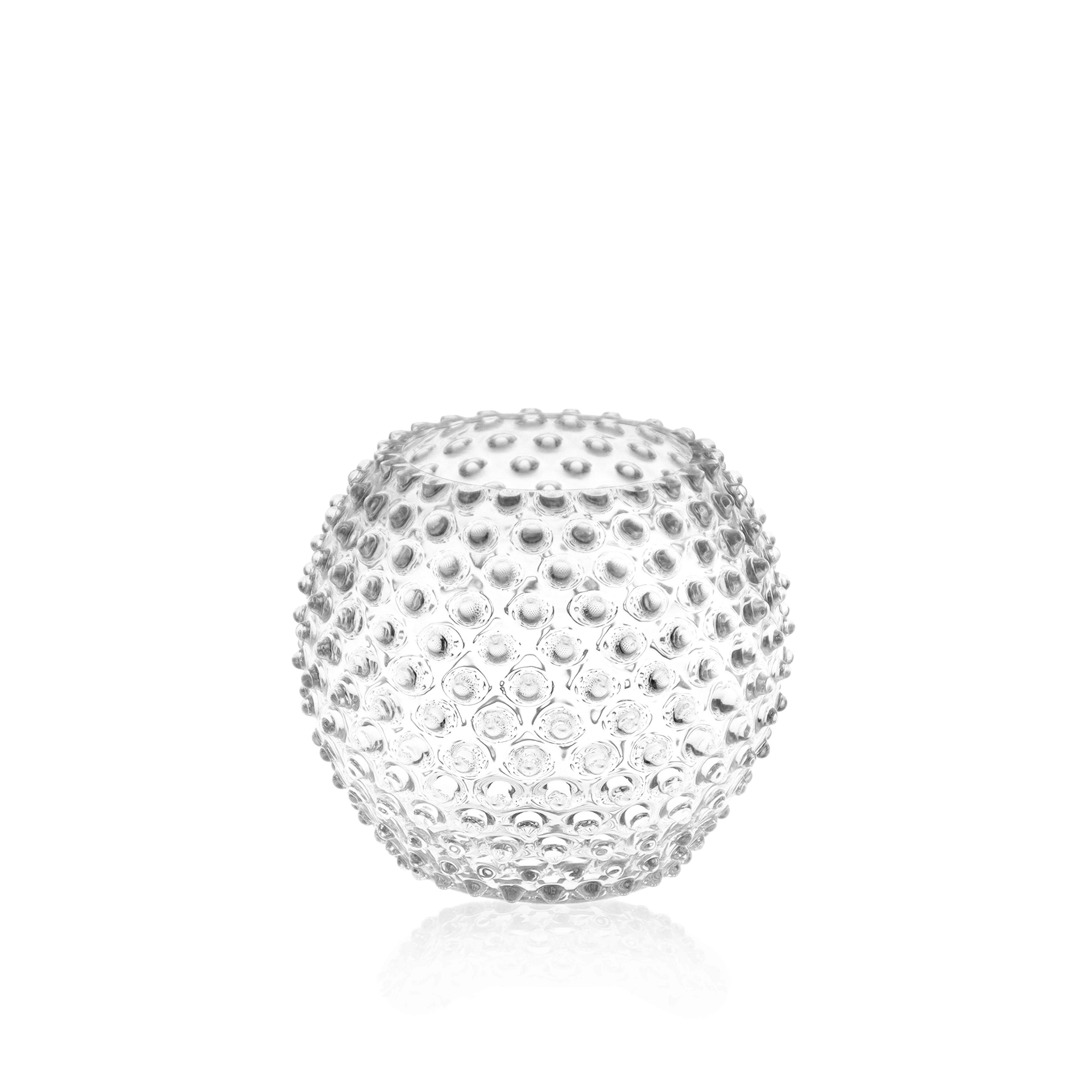 Klimchi Crystal Hobnail Round Vase